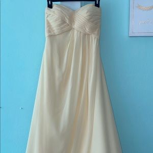 Long formal strapless dress